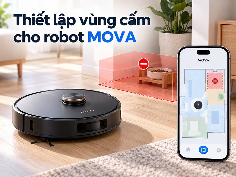 Cách tạo vùng cấm trên robot MOVA